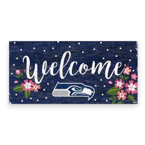 Seattle Seahawks Flowers Sign