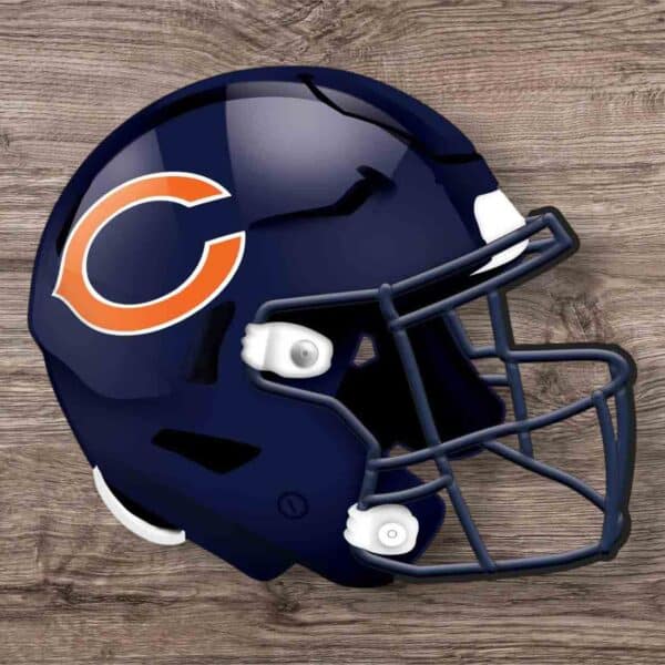 Chicago Bears Helmet Sign