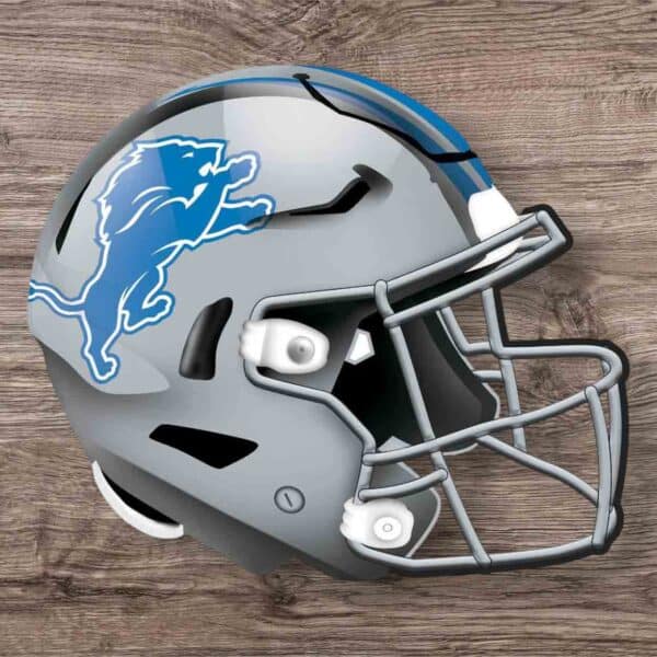 Detroit Lions Helmet Sign
