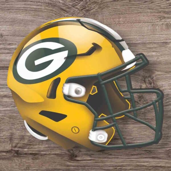 Green Bay Packers Helmet Sign