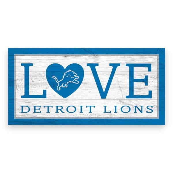 Detroit Lions Love Sign