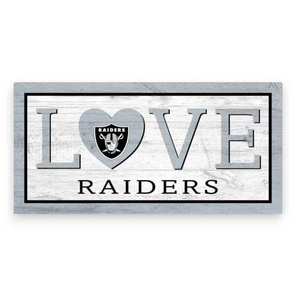 Las Vegas Raiders Love Sign