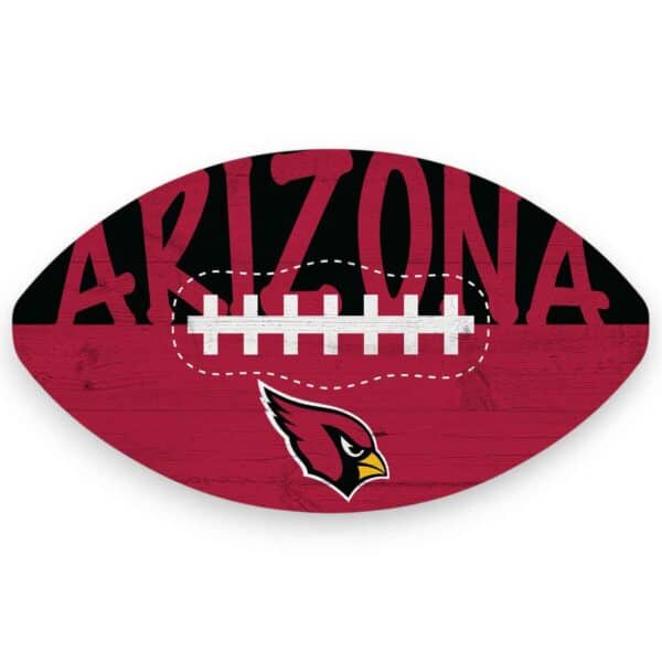 Arizona Cardinals Color Football Sign