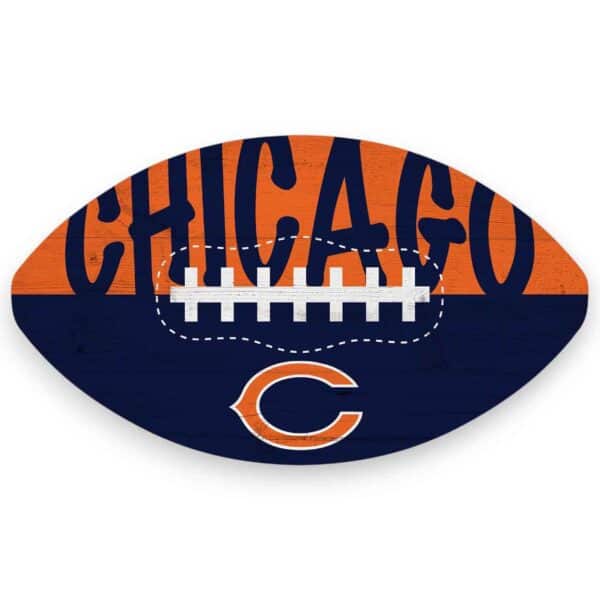 Chicago Bears Color Football Sign