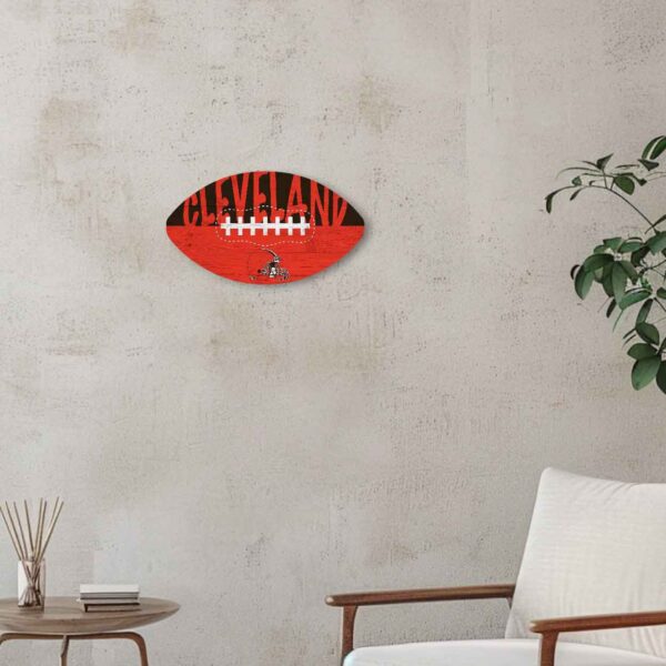 Cleveland Browns Color Football Sign