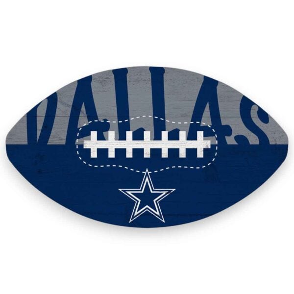 Dallas Cowboys Color Football Sign