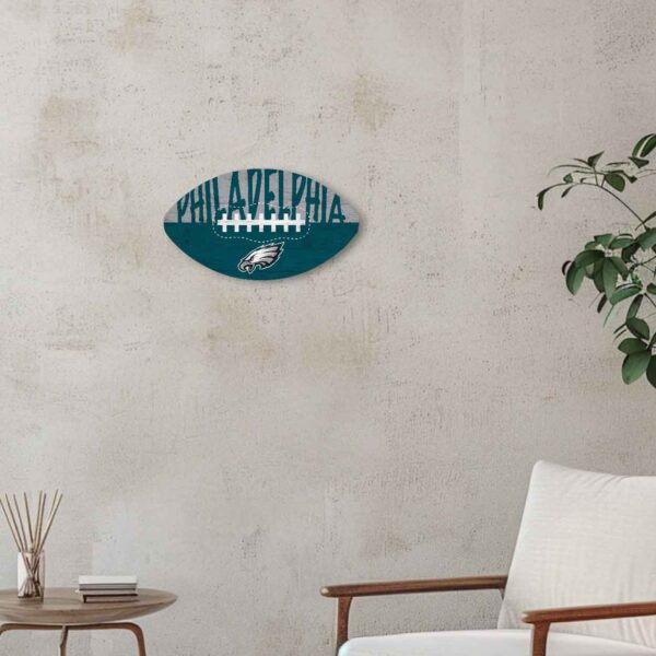 Eagles Color Football Sign