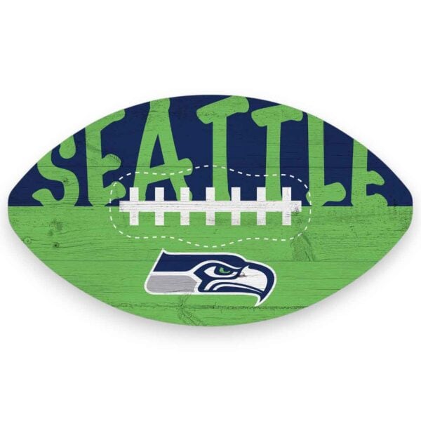 Seattle Seahawks Color Football Sign
