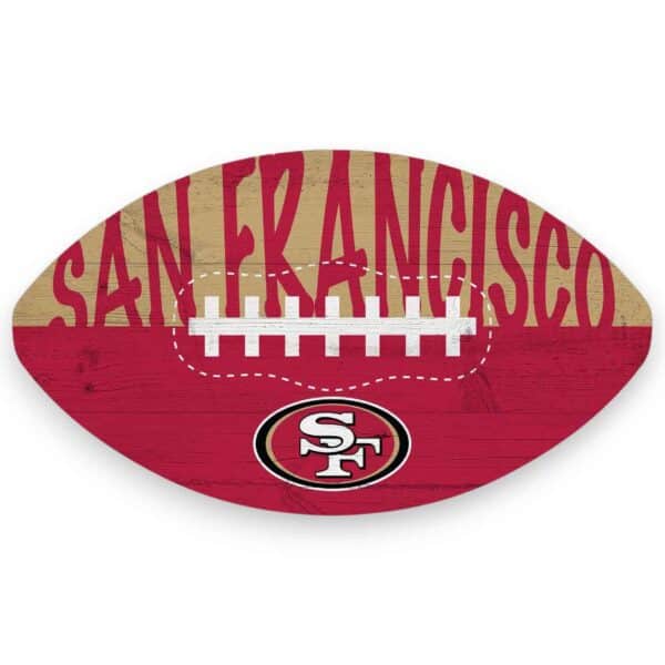 49ers Color Football Sign
