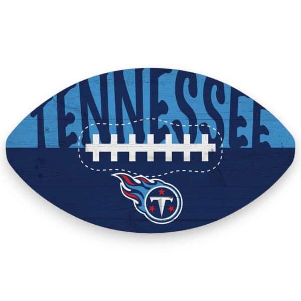 Tennessee Titans Color Football Sign