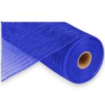 10" Royal Blue Metallic Deco Mesh