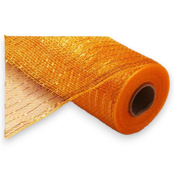 10" Gold Metallic Deco Mesh