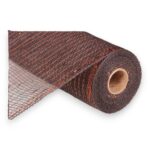 10" Brown Metallic Deco Mesh