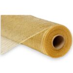 10" Champagne Metallic Deco Mesh