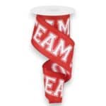2.5" Crimson Go Team Ribbon - 10
yards