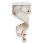 1.5" Natural Golf Ribbon - 10 yards