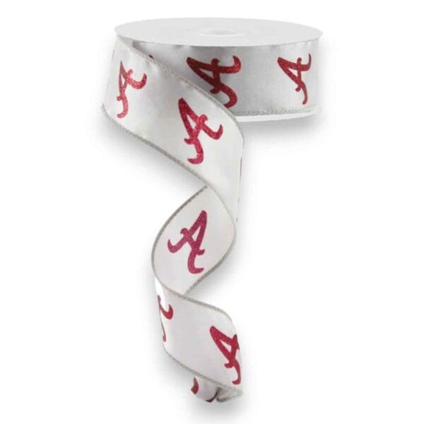 1.5" Grey Alabama Ribbon - 10 yards