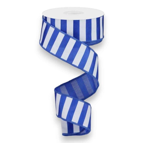 1.5" Blue and White Stripe Ribbon -
  10 yards