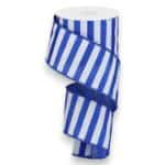 2.5" Blue and White Stripe Ribbon -
10 yards