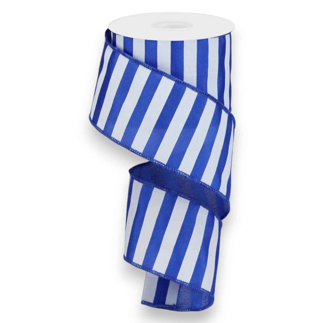 2.5" Blue and White Stripe Ribbon -
10 yards
