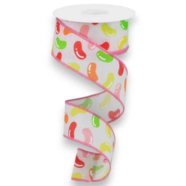 1.5" Pink Jelly Bean Easter Ribbon -
  10 yards