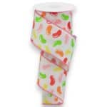 2.5" Pink Jelly Bean Easter Ribbon -
  10 yards