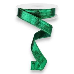 7/8" Green Metallic Ribbon - 10
yards