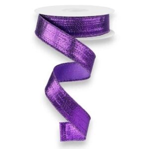 7/8" Purple Metallic Ribbon - 10
yards