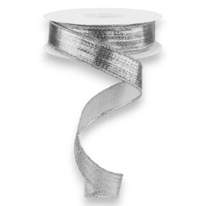 7/8" Silver Metallic Ribbon - 10
yards