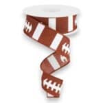 1.5" Football Laces Ribbon - 10
  yards