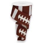 2.5" Football Laces Ribbon - 10
yards