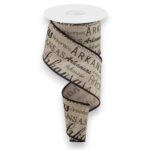 2.5" Natural Arkansas Ribbon - 10
yards