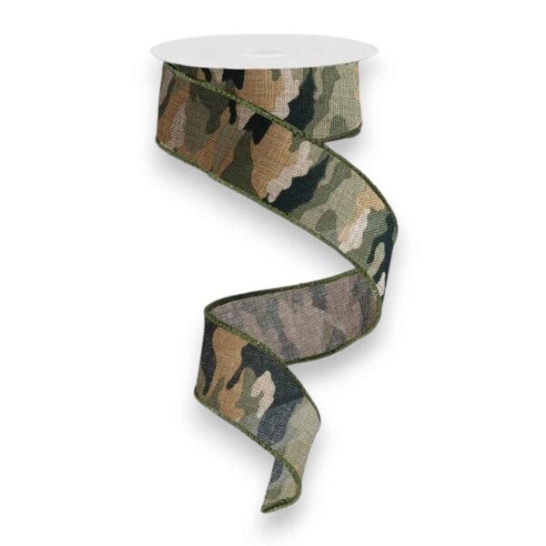 1.5" Camo Ribbon - 10 yards