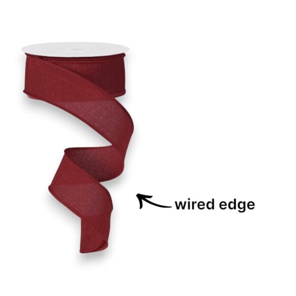 1.5" Burgundy Ribbon - 10 yards