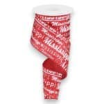 2.5" Red Mississippi Ribbon - 10
yards