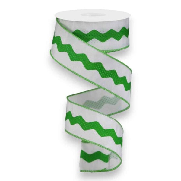 1.5" Lime Green Ric Rac Ribbon - 10
  yards