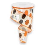 2.5" Pumpkin Ribbon - 10 yards