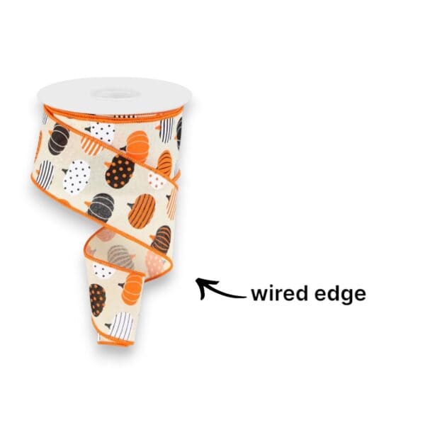 2.5" Pumpkin Ribbon - 10 yards