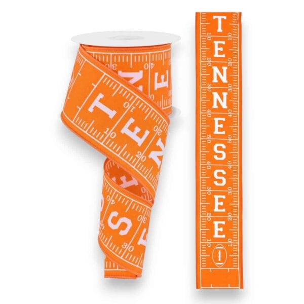 2.5" Tennessee Football Field Ribbon - 10 yards