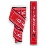 2.5" Georgia Football Field Ribbon - 10 yards