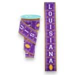 2.5" Louisiana Football Field Ribbon - 10 yards