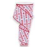2.5" Georgia Diagonal Text Ribbon - 10 yards