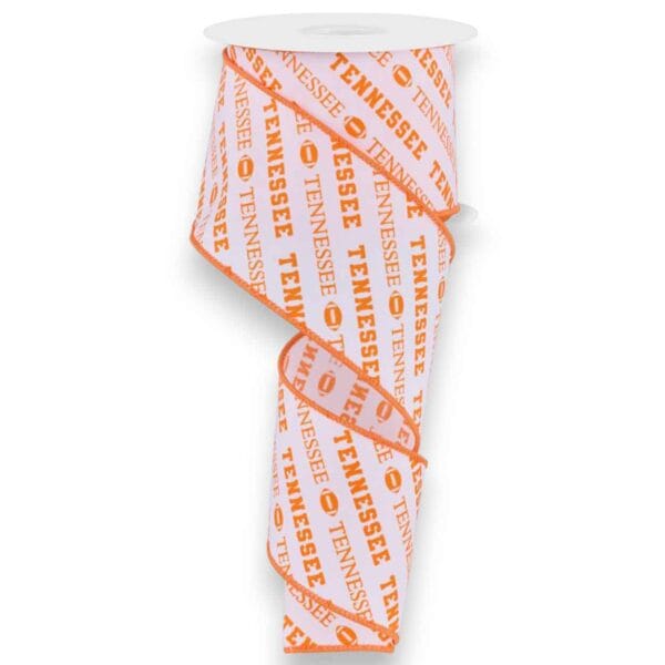 2.5" Tennessee Diagonal Text Ribbon - 10 yards