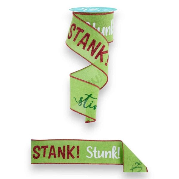 2.5" Stink Stank Stunk Ribbon - 10 yards
