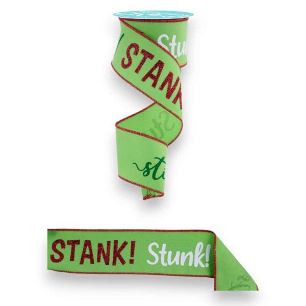 2.5" Stink Stank Stunk Ribbon 2 - 10 yards
