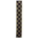 1.5" Gold Black Check Ribbon - 10 yards