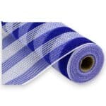 10" Blue White Fabric Mesh
