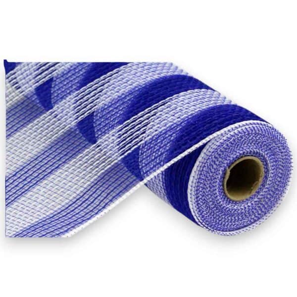 10" Blue White Fabric Mesh