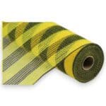 10" Yellow Black Fabric Mesh