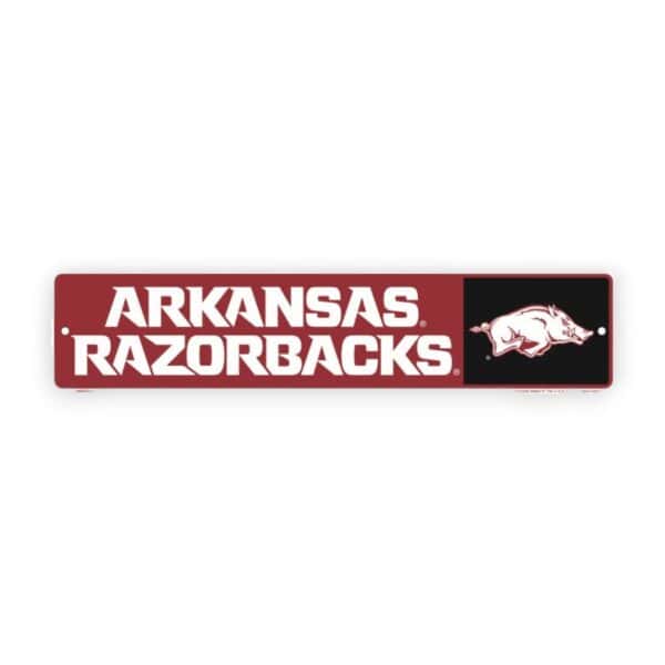 Arkansas Razorback Rectangle Sign Metal
